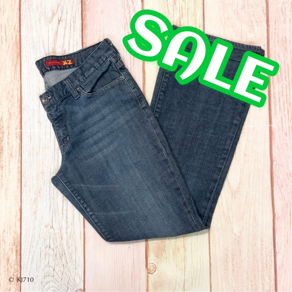 Women’s X2 Denim W31 Eva Bootcut Jeans Size 10R Dark Wash